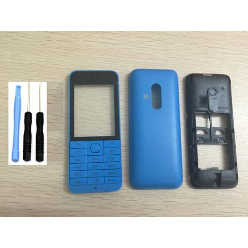 Full Housing Cover Case Keypad Keyboard for Nokia 220 RM-969 & Screwdriver Open Tool