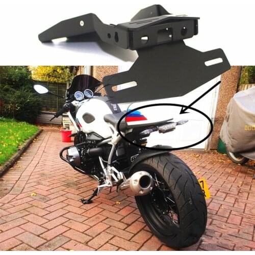 DHBH-Motorcycle License Plate Holder Tail Mount For-BMW R NINET NINE T 9T Rear License Plate