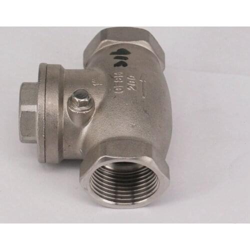 DN25 1" BSP Female Thread 304 Stainless Steel Swing Check Valve Non-return One way Valve 229 PSI