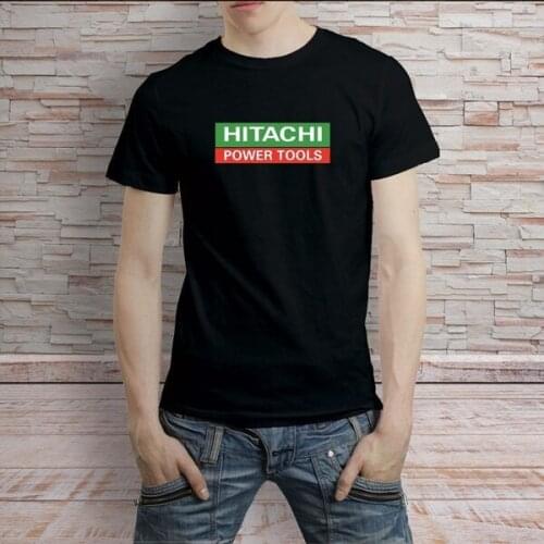 Mens Hitachi Power Tools Black T-Shirt Tee