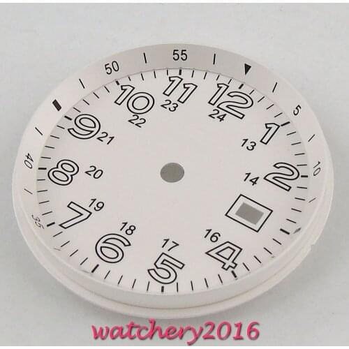 Classic BLIGER 33MM Blue Sterile Dial Luminous Marks Date Window Watch Dial Fit For ETA 2824 2836 MIYOTA 8215 821A Movement