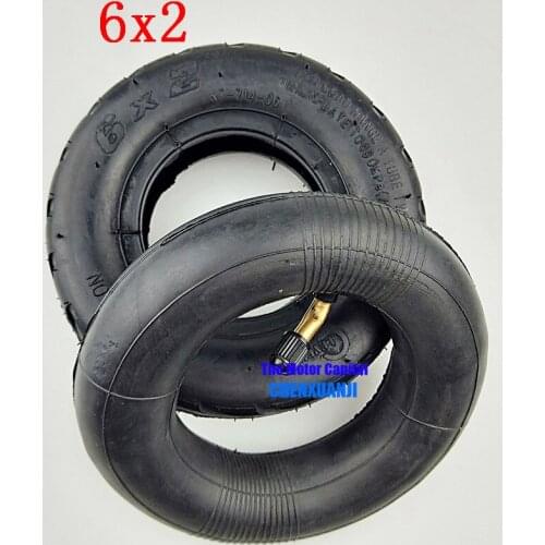 6 inch 6X2 Tireand Inner Tube Set Fit for Electric Scooter Wheel Chair Truck F0 Pneumatic Wheel Trolley Cart Air Wheel Bike