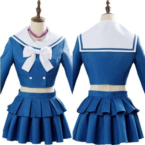 Fast Shipping Anime Danganronpa V3: Killing Harmony Cosplay Chabashira Cosplay Costume Women School Uniform dress Halloween Suit