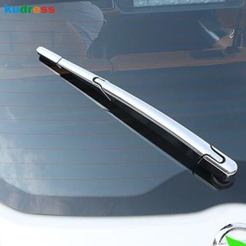 Rear Window Wiper Cover Trim For Nissan Kicks 2016 2017 2018 2019 Chrome Tail Windscreen Wipers Frame Car Styling Accessories