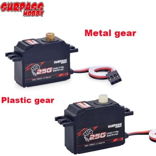 25g servo 12438 servoSURPASS HOBBY S0025M 25g Gear ServoDigital Steering Gear For 1/12 RC Car Aircraft RC Boat Robot
