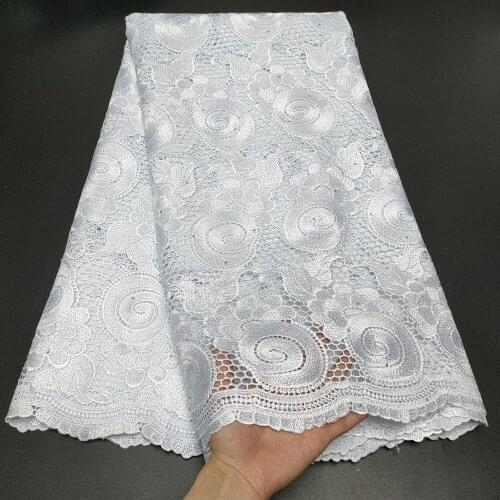 Swiss voile Lace in switzerland African 100% Cotton Lace Fabric 2021 High Quality Nigerian French Net Lace Fabrics 5 yards A1315
