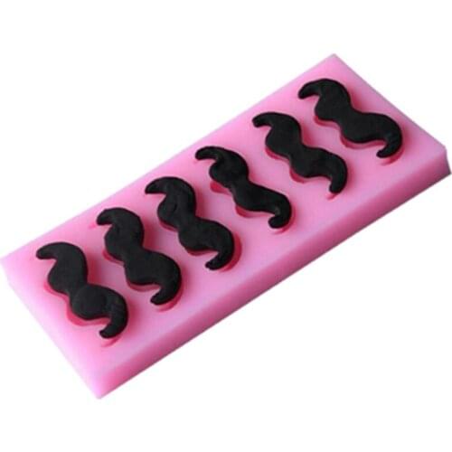 Silicone Cake Molds Funny Beard Mustache Beard Fondant Jello Jelly Sugar Ice Moulds Kitchen Cake Decorating Tools