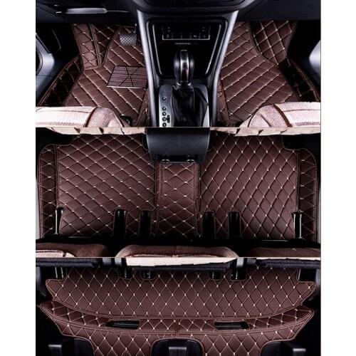 Full Surrounded Special Car Floor Mats Wear-resisting Non-slip Carpets Waterproof Rugs for Mercedes Benz R400 4MATIC7seats