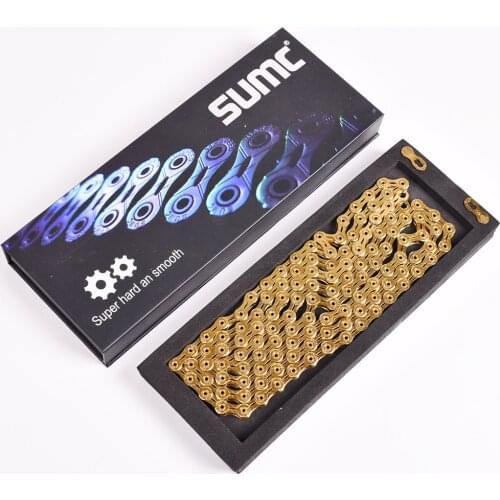 SUMC MTB 12 Speed Chain Gold 12s eagle Golden 12speed Chain x1 x12 1x12 System Connector Included 126L links 249g