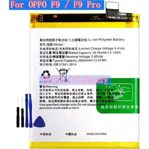TMIOLOC Oppo F9 Pro Phone Batteries