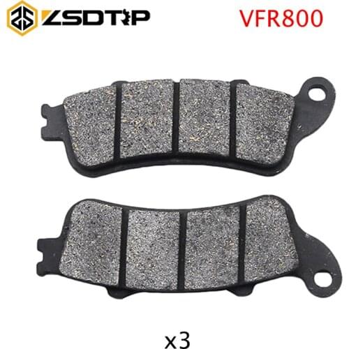 ZSDTRP Brake Pads for Honda VFR800 2006 2007 2008 2009 2010 2011 2012 2013 Motorcycle Parts Front & Rear Brake Pads Disc Racing