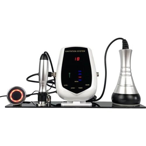 40KHz Ultrasonic Cavitation Slimming Machine Metal Wand Bi-polar Radio Frequency Face Body Beauty Device For Home Salon Spa