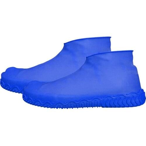 1 Pair Reusable Latex Shoe Covers Anti-slip Waterproof Rain Boot Overshoes RW