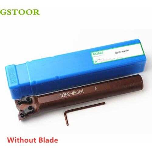 1PC D25R MW08H D25R MW08L D25R MW08R Lathe Turning Tools Holder Tool Parts CNC Lathe Tools spring Steel double-ended ToolHolder