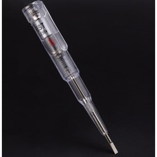 1pc Circuit Detection Electric Tester Pen Screwdriver Probe Light Induced Voltage Tester 70-250V For Electrician
