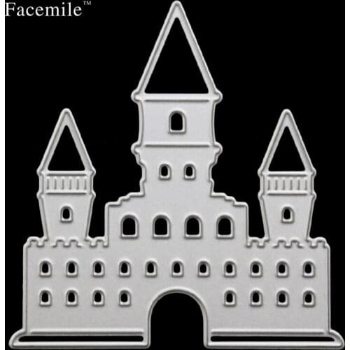 1PCS Castle Design Metal Steel Die Cutting Dies Template Stencils Scrapbooking Embossing Folder Suit For Album Paper Card
