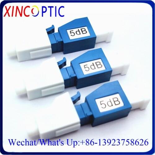 10pcs LC/UPC Singlemode Fixed Single 1/2/3/4/6dB Fiber Optic Attenuator,LCUPC SM Simplex Female to Male Fiber Optical Attenuator