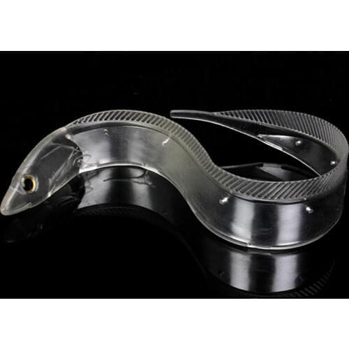 2pcs/sets 15cm/20cm Saltwater Fishing Swordfish Soft Lure Transparent Saury Built-in Reflector Boat Fishing Bionic Bait