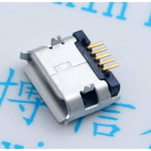 250pcs long needle pin micro usb mobile phone charging port USB socket gold plated pin