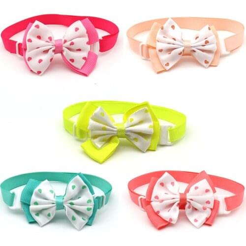 30/50 Pcs Dog Accessories for Small Dogs Bow Ties Necktie Small Cute Bowknot Puppy Pet Adjustable Dog Collar Bowties Supplies