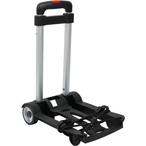 30kg Foldable Truck Portable Trolley Two-wheeled Luggage Shopping Travel Cart Flatbed Trailer Trolley Barrow