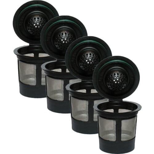 4pcs Reusable Coffee Filter K Cups Pod for for Keurig 1.0 Brewers Capsule Refill