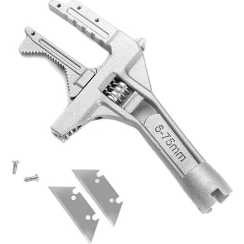 9 Inch AdjUstable Wrench 6-75Mm Bathroom Wrench AlUminUm Alloy Spanner AdjUstable Jaw Large Open AdjUstable Wrench Set