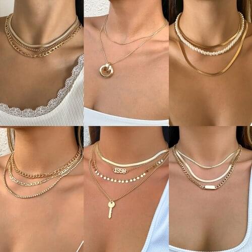 Amofa Pearl Necklaces For Women
