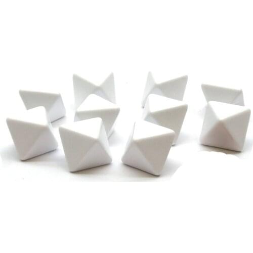 5PCS D8 White Blank Dice Written By Pen For Board Games And Other Game Accessories 15mm