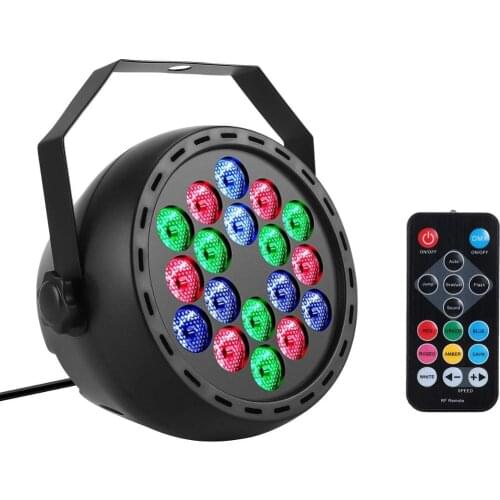 Free shipping 18*1W LED mini par wash beam spot stage effect light for DJ disco DMX RGBW moving head light