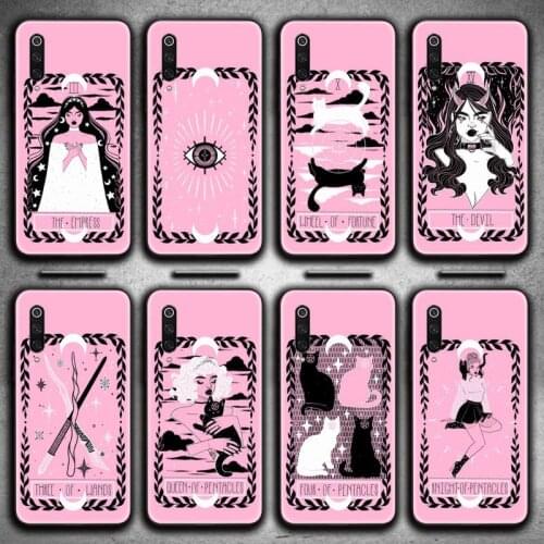 Lovely omens tarot pink Phone Case for Xiaomi Mi Note 10 Lite Mi 9T Pro xiaomi 10 CC9 9SE