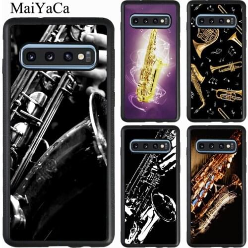Saxophone Music Case For Samsung Galaxy S20 Plus S10 S9 Note 20 Ultra A51 A71 A31 A21S A20e A40 A50 A70 M31
