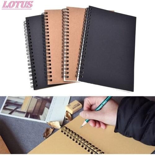 Blank Sketchbook Drawing Painting Graffiti Diary Soft Cover Blank Paper Notebook Memo Pad Scrapbook School Office Stationery