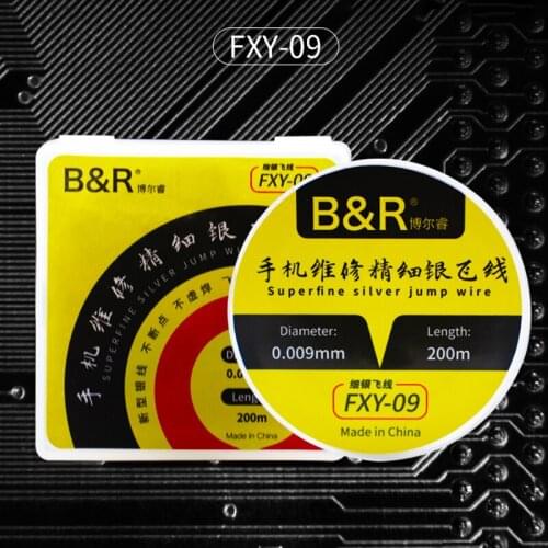 0.009 mm silver Pure Wire Fly Line for Fix Repair iPhone iPad Phone Motherboard Logic Board PCB Fingerprint Sodering Point Tools