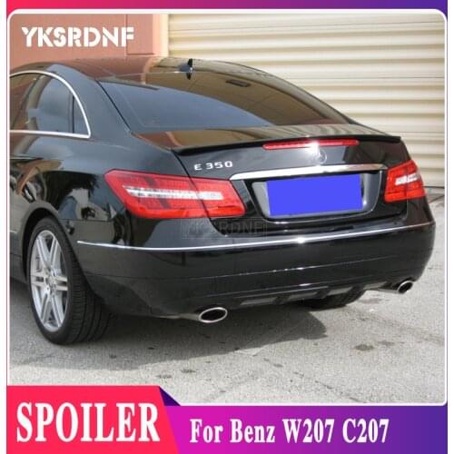 E class w207 c207 carbon fiber rear bumper trunk spoiler wings for mercedes 2010 - 2016 2-door coupe convertible e250 e200