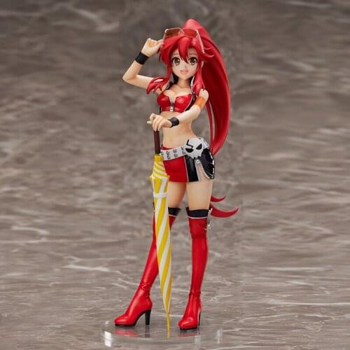 21cm Genuine Bandai Anime Tengen Toppa Gurren-Lagann 1/7 Action Figures yoko Collection Ornaments PVC Model Toy Gifts