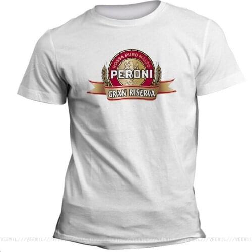 T-Shirt Man Woman Beer Peroni Logo Cotton Tee Shirt High Quality