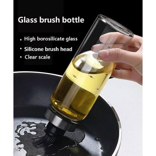 Cooking Seasoning Bottle Dispenser Sauce Bottle Glass Storage Bottles for Oil and Vinegar Creative Kitchen Tools Accessories