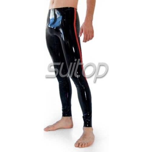 Latex Man tight pants with front zip