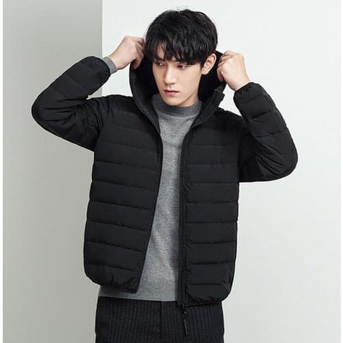 Mens Seamless Down Slim Fit Jacket 2021 Autumn Winter New Men Lightweight Water Resistant Packable Down Jacket