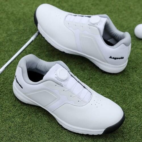 New Golf Shoes Sikes Men Waterproof Golf Sneakers White Big Size 39-47 Anti Slip Walking Shoes for Golfers Male Sneakers