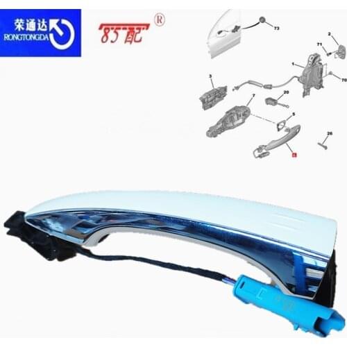 Door inductance outer handle 1606874480/9678532077 For Citroen Peugeot Expert Traveller 308/508 / DS5 Door outer handle