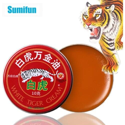 Sumifun 10G Original Red Tiger Balm Herbal Essential Oil Dizziness Pain Relief Ointment Cold Headache Cooling Cream