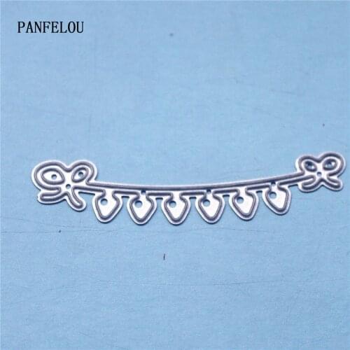 PANFELOU Metal craft The rope buckle paper die cutting dies for Scrapbooking/DIY Easter wedding Halloween cards