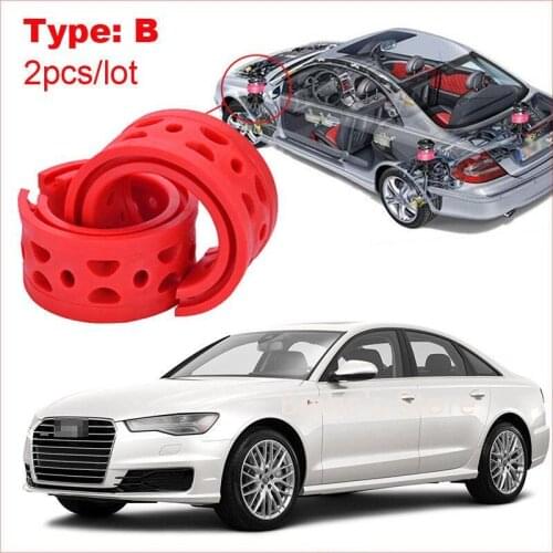 2pcs type B Front /Rear Car Shock Absorber Spring Bumper Power Cushion Buffer