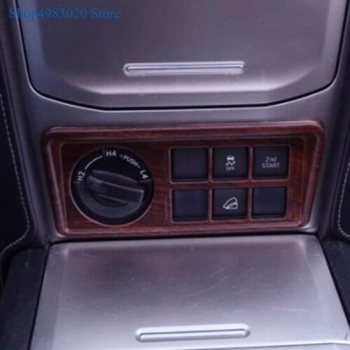 Front Dashboard Center Control Strip Trims Cover For Toyota Land Cruiser Prado FJ 150 2010-2018 ABS Chrome Car Accessories