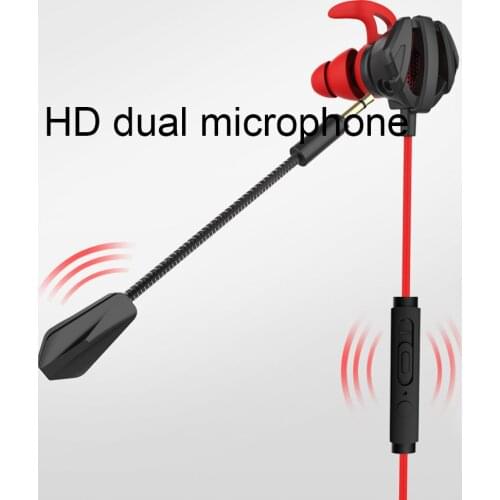 Portable Dynamic Noise Reduction In-Ear Wired Call Earphones Gaming Computer Earpiece With Dual Mic for Huawei Xiaom