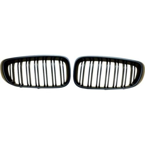 AU05 -Matte Black Front Bumper Kidney Grill Grilles for -BMW 3 Series GT F34 14-16 320I 328I XDrive Double Line M Style