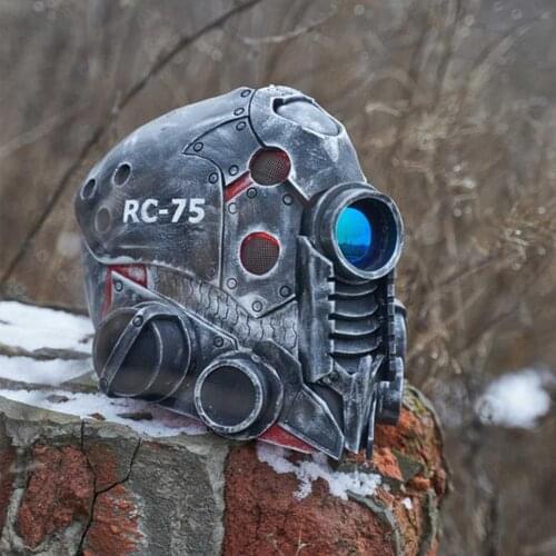 Punk Masque Helmet Halloween Cosplay Natural Latex Full Head Mask Steampunk Robot Masque Headgear Halloween Costume Props