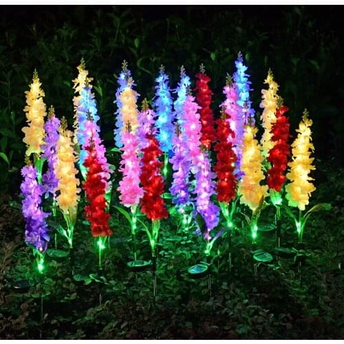 LED Solar Light IP65 Waterproof Violet Solar Lawn Light for Outdoor Garden Courtyard Park Path Corridor Lawn Decorative Lighting